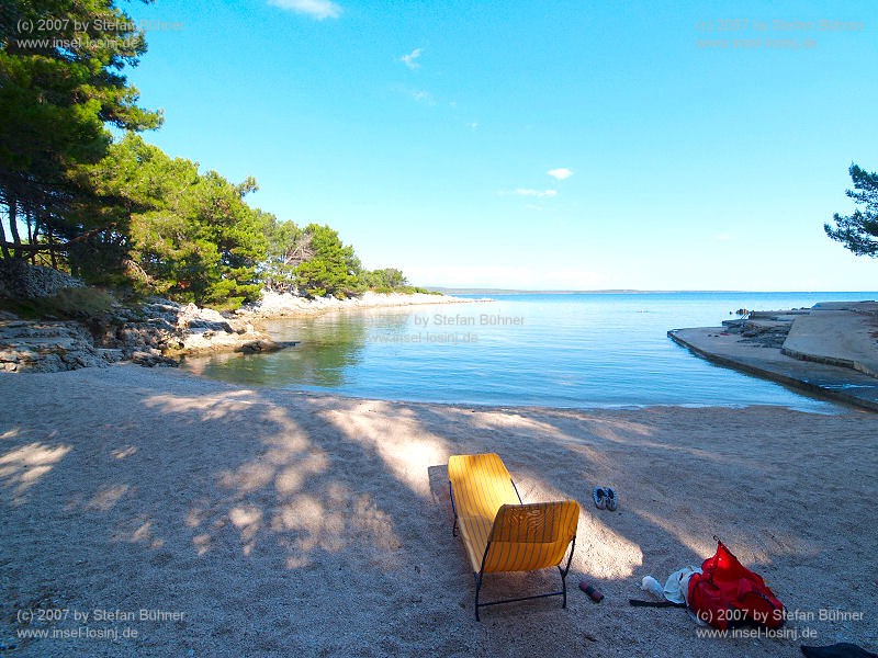 in der Bucht Galboka in Nerezine