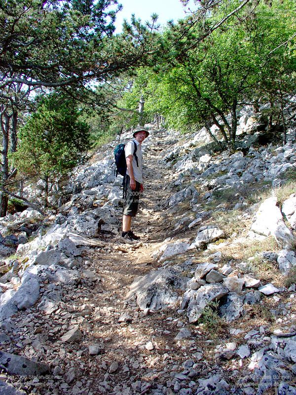 der Gebirgszug des Osorscica bei Nerezine / Osor auf der Insel Losinj