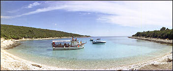 die Mateo von Kapitn Mate in der Bucht Plieski auf der Insel Losinj